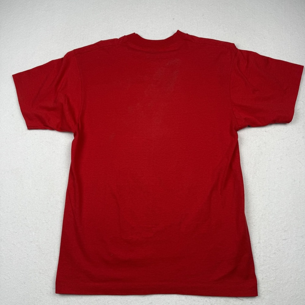 Vintage My Heroes Have Always Been Cowboys Shirt Mens Large Red Made in USA 90s - Picture 6 of 7